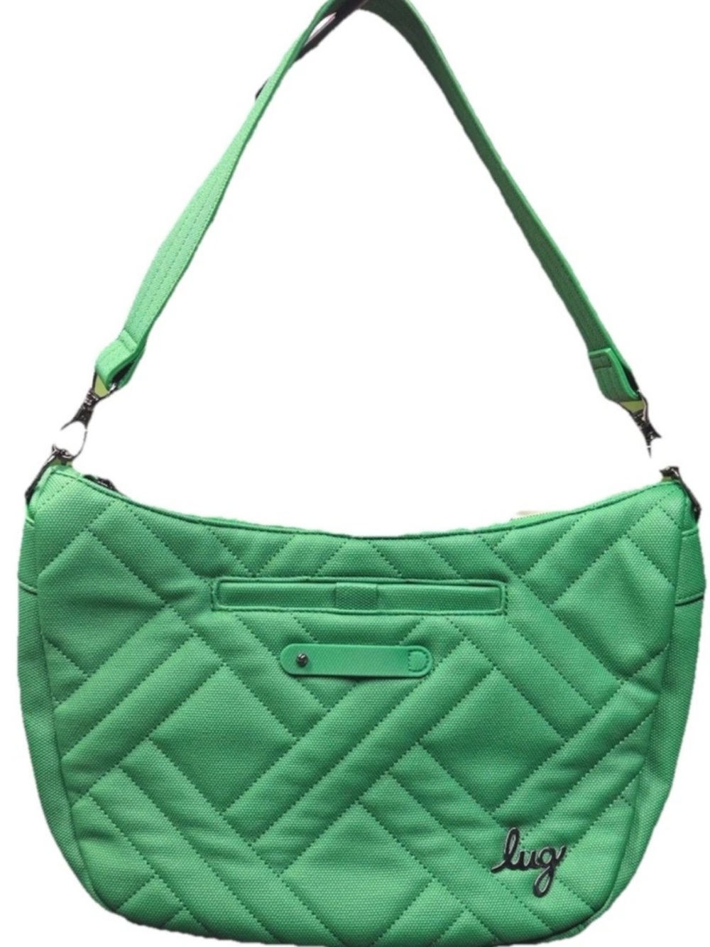 lug Harmony Quilted Green Shoulder Bag with Adjustable Strap